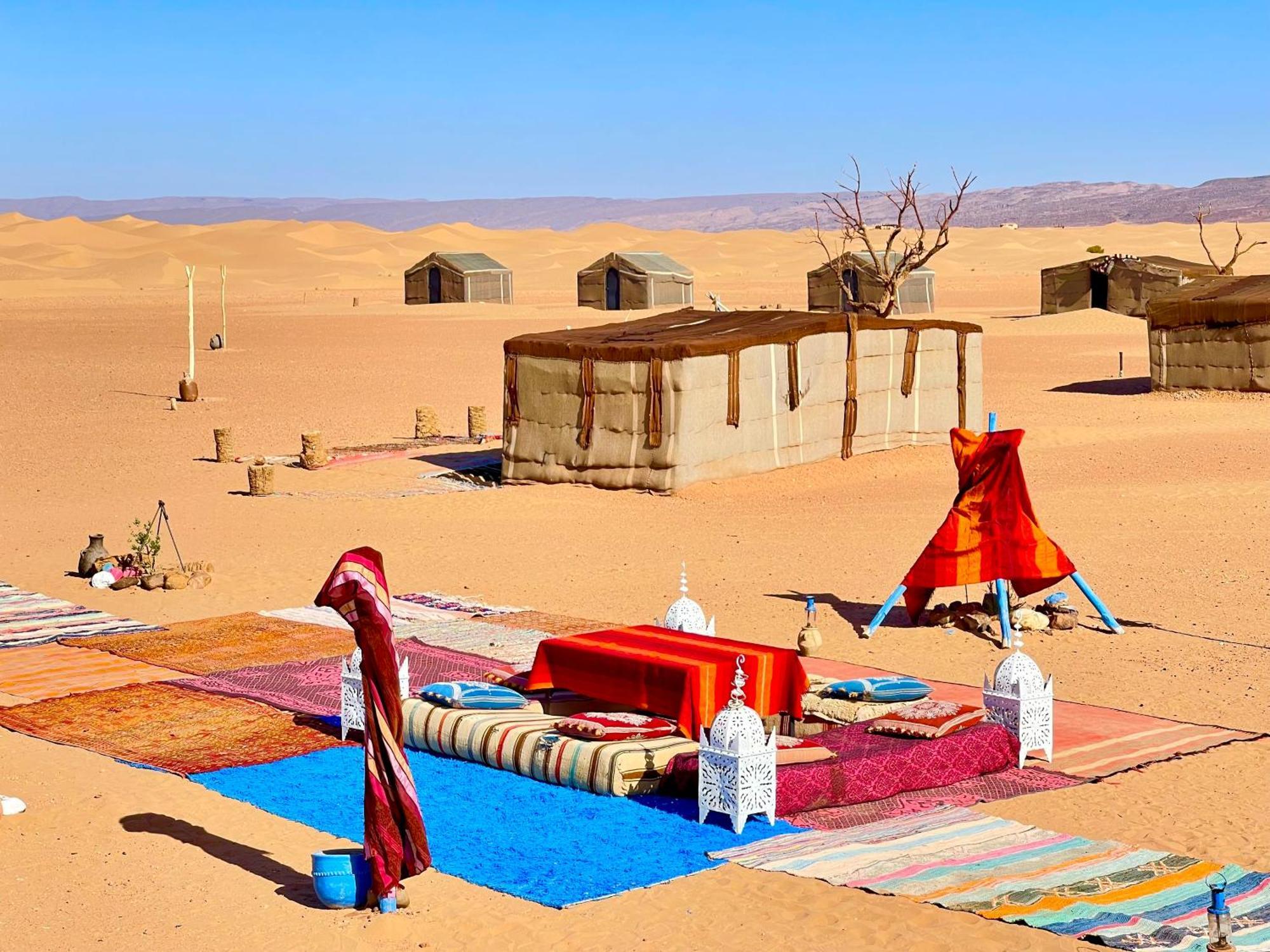 Mhamid Sahara Camp Activities - Le Chant Du Sable M'Hamid Exteriör bild